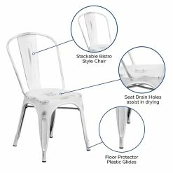 Flash Furniture Distressed White Metal Indoor Stackable Chair (ET3534WH) -Stackable Folding Chairs Sales unnamed file 1036