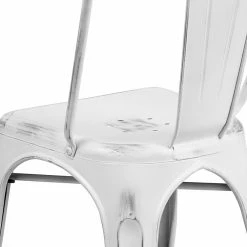 Flash Furniture Distressed White Metal Indoor Stackable Chair (ET3534WH) -Stackable Folding Chairs Sales unnamed file 1039