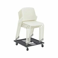 Safco Next High-Impact Polypropylene Office Chair, White, 4/Carton (4287WH)