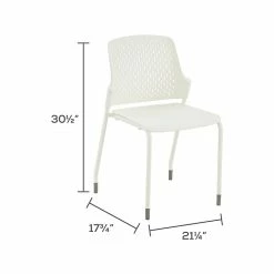 Safco Next High-Impact Polypropylene Office Chair, White, 4/Carton (4287WH) -Stackable Folding Chairs Sales unnamed file 1079