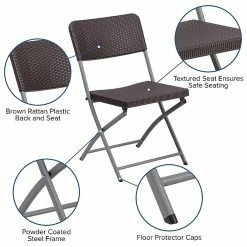 Flash Furniture Hercules Plastic Brown Rattan Plastic Folding Chair, Set Of 6 (6DADYCZ61) 16 Flash Furniture Hercules Plastic Brown Rattan Plastic Folding Chair, Set Of 6 (6DADYCZ61) -Stackable Folding Chairs Sales unnamed file 1150