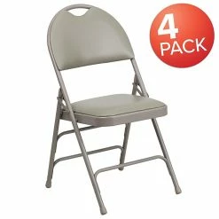 Flash Furniture HERCULES™ Triple Braced Vinyl Armless Folding Chair, Gray, 4/Pack (4HAMC705AV3GY) 11 Flash Furniture HERCULES™ Triple Braced Vinyl Armless Folding Chair, Gray, 4/Pack (4HAMC705AV3GY) -Stackable Folding Chairs Sales unnamed file 1155