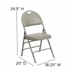 Flash Furniture HERCULES™ Triple Braced Vinyl Armless Folding Chair, Gray, 4/Pack (4HAMC705AV3GY) 14 Flash Furniture HERCULES™ Triple Braced Vinyl Armless Folding Chair, Gray, 4/Pack (4HAMC705AV3GY) -Stackable Folding Chairs Sales unnamed file 1158