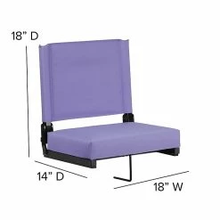 Flash Furniture Game Day Seats By Flash With Ultra-Padded Seat, Purple (XU-STA-PUR-GG) -Stackable Folding Chairs Sales unnamed file 1167