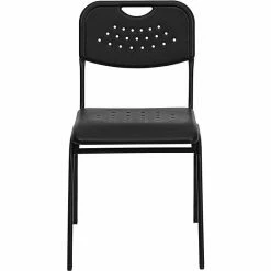 Stackable Folding Chairs Sales 29 Flash Furniture HERCULES™ Plastic Powder Coated Frame Stack Chair, Black, 12/Pack