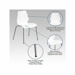 Flash Furniture HERCULES Polypropylene Office Stacking Chair, White, 4/Pack (4RUT288WHxx) -Stackable Folding Chairs Sales unnamed file 1256