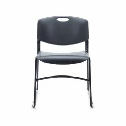 Staples Resin Student/School Chair, Black, 4/Pack (51475)