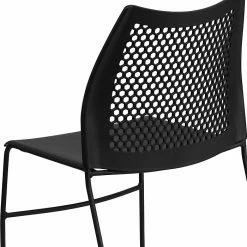 Flash Furniture Hercules Series Plastic Stack Chair, Black (RUT498ABLACKGG) -Stackable Folding Chairs Sales unnamed file 1323