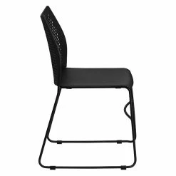 Flash Furniture Hercules Series Plastic Stack Chair, Black (RUT498ABLACKGG) -Stackable Folding Chairs Sales unnamed file 1324