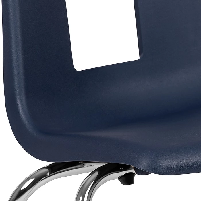 Advantage Navy Student Stack School Chair - 18" 4 Pack (ADVSSC18NAVY4) 7 Advantage Navy Student Stack School Chair - 18" 4 Pack (ADVSSC18NAVY4) - Image 5