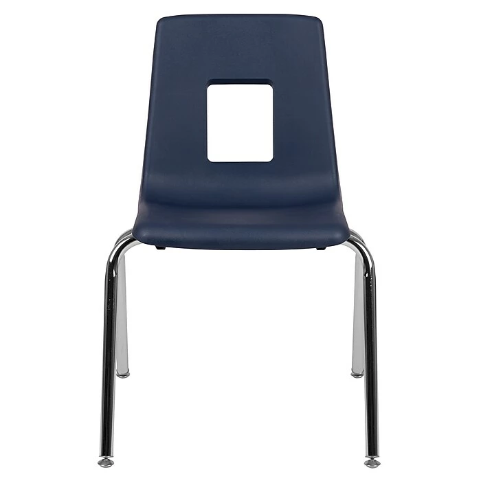 Advantage Navy Student Stack School Chair - 18" 4 Pack (ADVSSC18NAVY4) 10 Advantage Navy Student Stack School Chair - 18" 4 Pack (ADVSSC18NAVY4) - Image 8