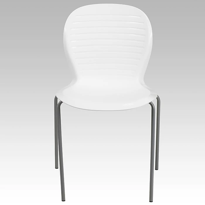 Flash Furniture Hercules Series 551lb Capacity Stack Chair, White, RUT3WH 9 Flash Furniture Hercules Series 551lb Capacity Stack Chair, White, RUT3WH - Image 7
