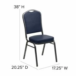 Flash Furniture HERCULES 4/Pack Banquet Chairs W/Vinyl Seat Silver Vein Frame (4FDC01SVNY) -Stackable Folding Chairs Sales unnamed file 148