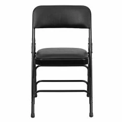 Flash Furniture HERCULES Series Vinyl Folding Chair, Black, 2/Pack (2HAMC309AVBK) -Stackable Folding Chairs Sales unnamed file 156
