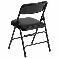 Flash Furniture HERCULES Series Vinyl Folding Chair, Black, 2/Pack (2HAMC309AVBK) -Stackable Folding Chairs Sales unnamed file 158