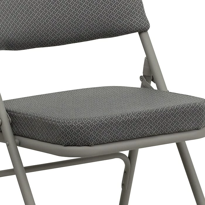 Flash Furniture HERCULES Series Fabric Folding Chair, Gray, 2/Pack (2HAMC320AFGRY) 11 Flash Furniture HERCULES Series Fabric Folding Chair, Gray, 2/Pack (2HAMC320AFGRY) - Image 9