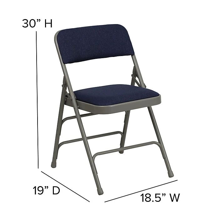 Flash Furniture HERCULES Series Fabric Folding Chair, Navy Blue, 2/Pack (2HAMC309AFNVY) 9 Flash Furniture HERCULES Series Fabric Folding Chair, Navy Blue, 2/Pack (2HAMC309AFNVY) - Image 7