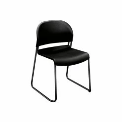 HON GuestStacker Plastic Banquet/Reception Chairs, Onyx, 4/Pack (HON4031ONT)