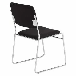 National Public Seating 8600 Series Fabric Padded Stack Chair, Ebony Black/Chrome, 20 Pack (8660/20) -Stackable Folding Chairs Sales unnamed file 238