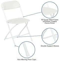 Flash Furniture HERCULES™ Plastic Armless Folding Chair, Premium White, 4/Pack 16 Flash Furniture HERCULES™ Plastic Armless Folding Chair, Premium White, 4/Pack -Stackable Folding Chairs Sales unnamed file 287