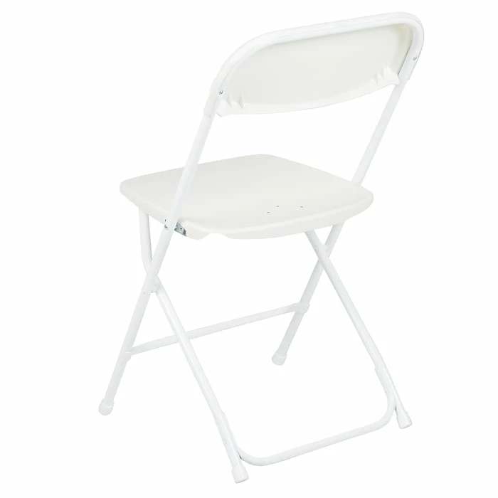 Flash Furniture HERCULES™ Plastic Armless Folding Chair, Premium White, 4/Pack 10 Flash Furniture HERCULES™ Plastic Armless Folding Chair, Premium White, 4/Pack - Image 8