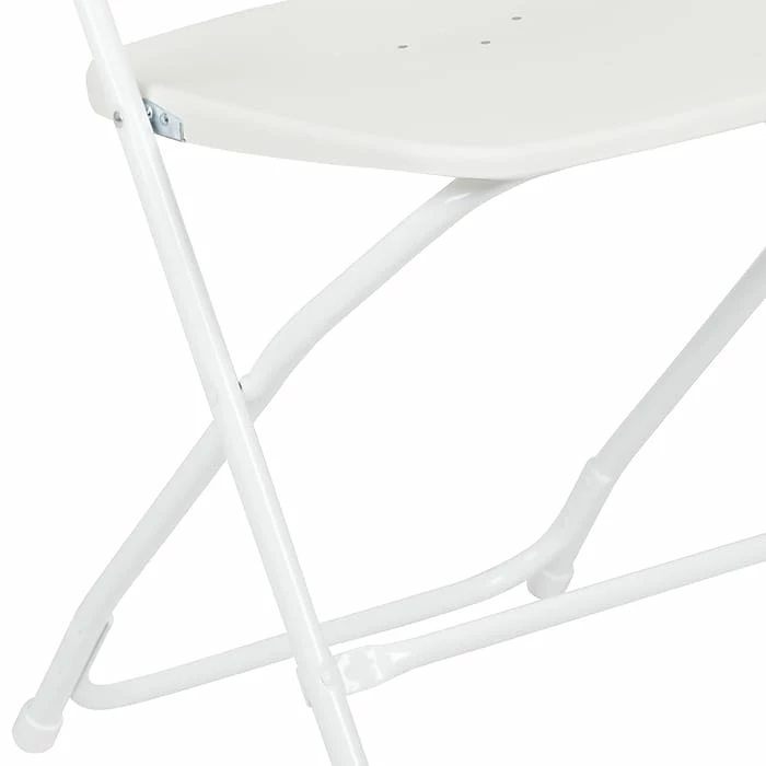Flash Furniture HERCULES™ Plastic Armless Folding Chair, Premium White, 4/Pack 11 Flash Furniture HERCULES™ Plastic Armless Folding Chair, Premium White, 4/Pack - Image 9