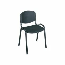 Safco Polypropylene Banquet/Reception Chairs, Black, 4/Pack (4185BLK)
