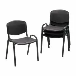 Safco Polypropylene Banquet/Reception Chairs, Black, 4/Pack (4185BLK) 5 Safco Polypropylene Banquet/Reception Chairs, Black, 4/Pack (4185BLK) -Stackable Folding Chairs Sales unnamed file 292