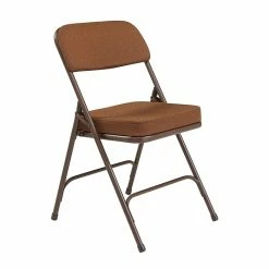 National Public Seating NPS 3200 Series Premium 2" Fabric Padded Folding Chairs, Antique Gold/Brown, 2 Pack (3219/2) -Stackable Folding Chairs Sales unnamed file 301