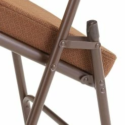 National Public Seating NPS 3200 Series Premium 2" Fabric Padded Folding Chairs, Antique Gold/Brown, 2 Pack (3219/2) -Stackable Folding Chairs Sales unnamed file 305