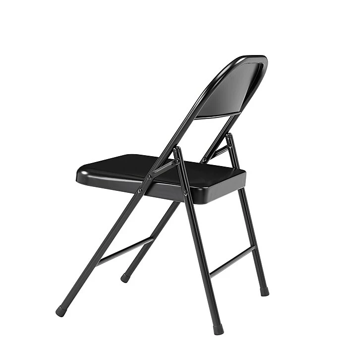 National Public Seating NPS Commercialine 900 Series Vinyl Upholstered Commercialine Folding Chairs, Black, 4 Pack (910/4) 6 National Public Seating NPS Commercialine 900 Series Vinyl Upholstered Commercialine Folding Chairs, Black, 4 Pack (910/4) - Image 4