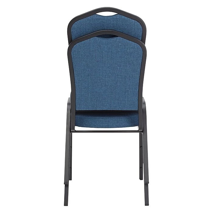 National Public Seating NPS 9300 Series Deluxe Fabric Upholstered Stack Chair, Natural Blue/Black Sandtex, 2 Pack (9374-BT/2) 7 National Public Seating NPS 9300 Series Deluxe Fabric Upholstered Stack Chair, Natural Blue/Black Sandtex, 2 Pack (9374-BT/2) - Image 5