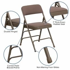 Flash Furniture Hercules Fabric Banquet/Reception Folding Chairs, Beige 4/Pack (4-HA-MC309AF-BGE-GG) 15 Flash Furniture Hercules Fabric Banquet/Reception Folding Chairs, Beige 4/Pack (4-HA-MC309AF-BGE-GG) -Stackable Folding Chairs Sales unnamed file 355