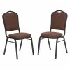 National Public Seating NPS 9300 Series Deluxe Fabric Upholstered Stack Chair, Natural Chocolate/Black Sandtex, 2 Pack (9361-BT/2) -Stackable Folding Chairs Sales unnamed file 362