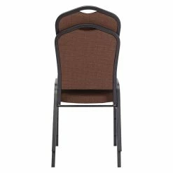 National Public Seating NPS 9300 Series Deluxe Fabric Upholstered Stack Chair, Natural Chocolate/Black Sandtex, 2 Pack (9361-BT/2) -Stackable Folding Chairs Sales unnamed file 366