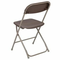 Flash Furniture HERCULES™ Plastic Armless Folding Chair, Premium Brown, 10/Pack -Stackable Folding Chairs Sales unnamed file 377