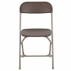 Flash Furniture HERCULES™ Plastic Armless Folding Chair, Premium Brown, 10/Pack -Stackable Folding Chairs Sales unnamed file 378