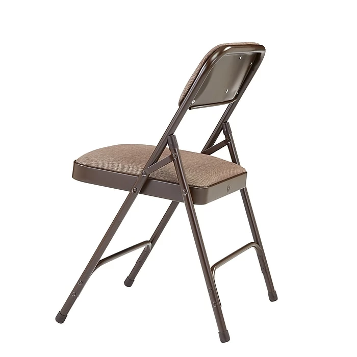 National Public Seating NPS 2200 Series Fabric Padded Premium Folding Chairs, Russet Walnut, 4 Pack (2207/4) 4 National Public Seating NPS 2200 Series Fabric Padded Premium Folding Chairs, Russet Walnut, 4 Pack (2207/4) - Image 2
