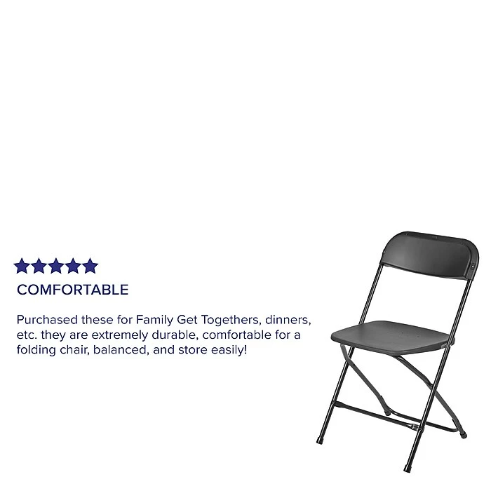 Flash Furniture HERCULES Series Plastic Banquet/Reception Chair, Black, 2/Pack (2LEL3BLACK) 7 Flash Furniture HERCULES Series Plastic Banquet/Reception Chair, Black, 2/Pack (2LEL3BLACK) - Image 5