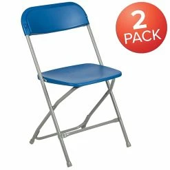 Flash Furniture HERCULES Series Plastic Banquet/Reception Chair, Blue, 2/Pack (2LEL3BLUE) -Stackable Folding Chairs Sales unnamed file 391