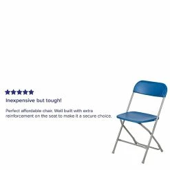 Flash Furniture HERCULES Series Plastic Banquet/Reception Chair, Blue, 2/Pack (2LEL3BLUE) -Stackable Folding Chairs Sales unnamed file 393