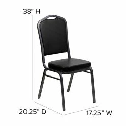 Flash Furniture HERCULES 4/Pack Banquet Chairs W/Vinyl Seat Silver Vein Frame (4FDC01SVBKVY) -Stackable Folding Chairs Sales unnamed file 414