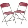 Flash Furniture HERCULES Series Plastic Banquet/Reception Chair, Red, 2/Pack (2LEL3RED)