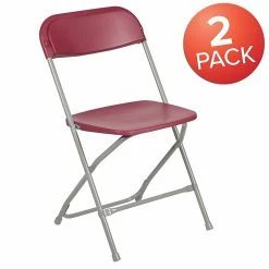 Flash Furniture HERCULES Series Plastic Banquet/Reception Chair, Red, 2/Pack (2LEL3RED) -Stackable Folding Chairs Sales unnamed file 444