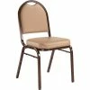 National Public Seating NPS 9200 Series Dome-Back Vinyl Padded Stack Chair, French Beige/Mocha (9201-M) -Stackable Folding Chairs Sales unnamed file 460