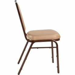 National Public Seating NPS 9200 Series Dome-Back Vinyl Padded Stack Chair, French Beige/Mocha (9201-M) -Stackable Folding Chairs Sales unnamed file 462
