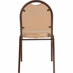 National Public Seating NPS 9200 Series Dome-Back Vinyl Padded Stack Chair, French Beige/Mocha (9201-M) -Stackable Folding Chairs Sales unnamed file 464