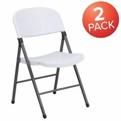 Flash Furniture HERCULES Series Plastic Folding Chair, White, 2/Pack (2DADYCD70WH) -Stackable Folding Chairs Sales unnamed file 47