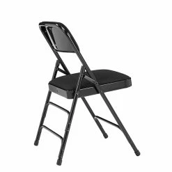 National Public Seating NPS 2300 Series Fabric Padded Triple Brace Double Hinge Premium Folding Chairs, Midnight Black/Black, 100 Pack (2310/100) -Stackable Folding Chairs Sales unnamed file 476