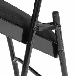 National Public Seating NPS 2300 Series Fabric Padded Triple Brace Double Hinge Premium Folding Chairs, Midnight Black/Black, 100 Pack (2310/100) -Stackable Folding Chairs Sales unnamed file 478